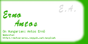 erno antos business card