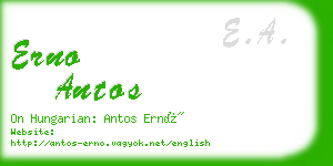 erno antos business card